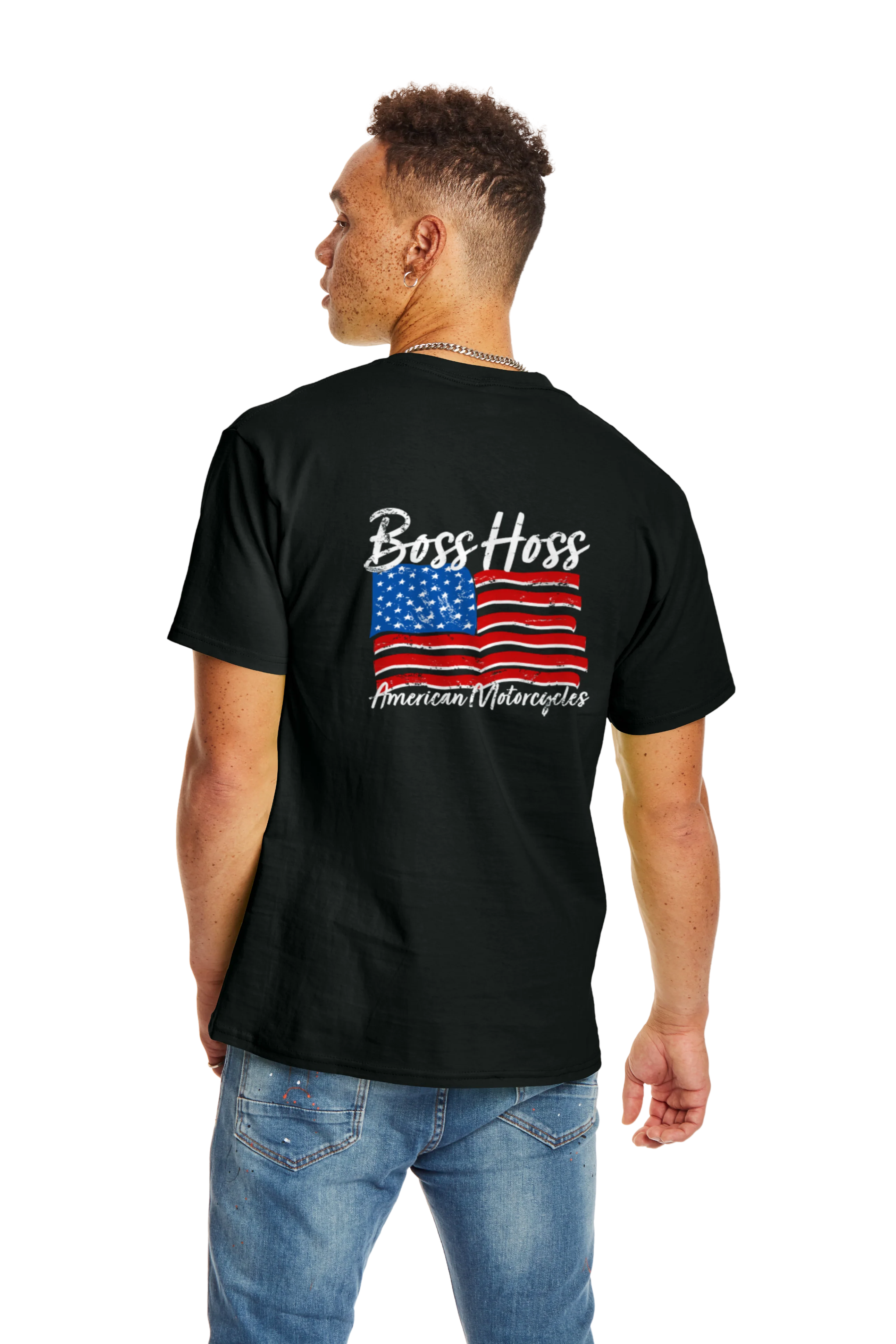 Boss Hoss Old Glory Pocket T-shirt - Image 8